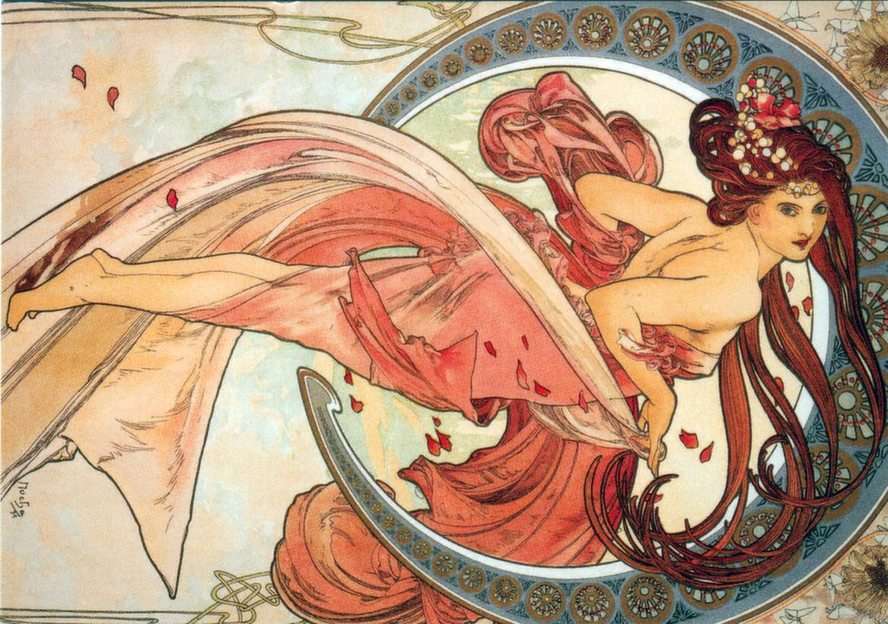 Alfons Mucha puzzle online from photo
