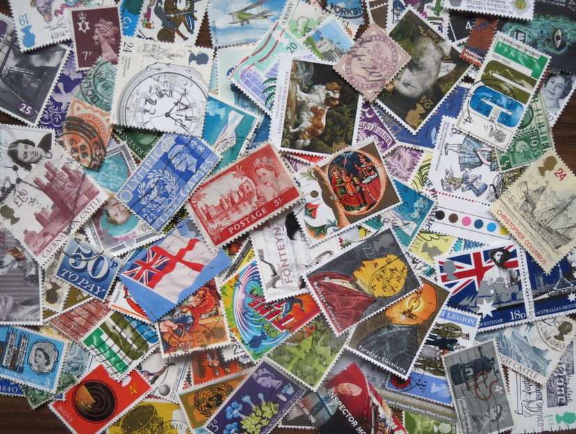 Briefmarken Online-Puzzle vom Foto