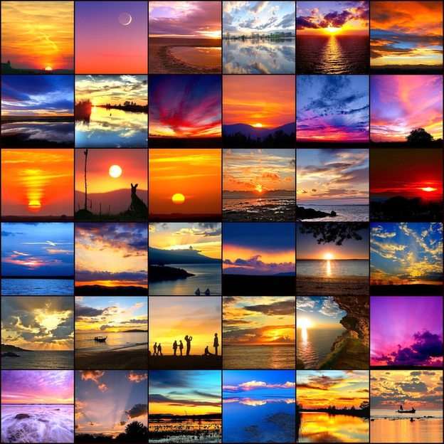 Sunsets online puzzle