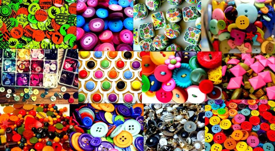 Button collage puzzle online from photo