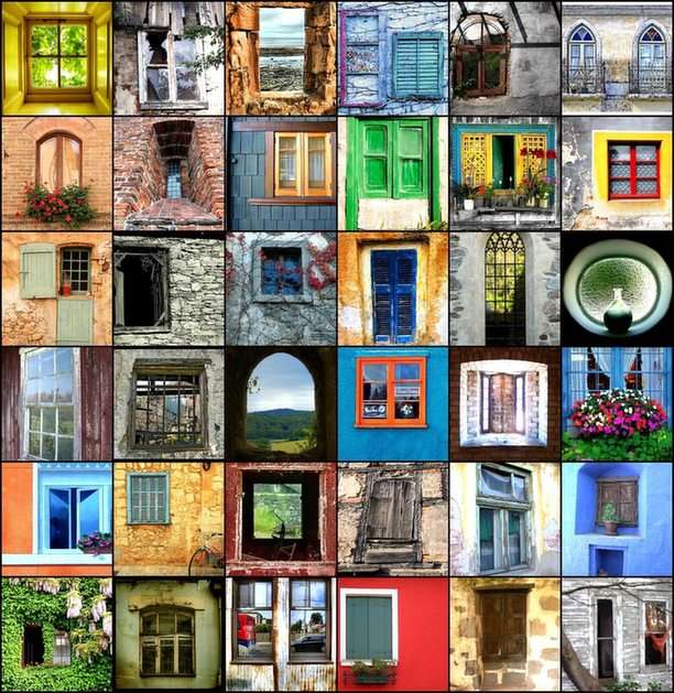 Collage-windows online puzzle