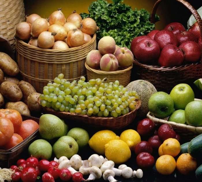 frukt och grönsaker Pussel online