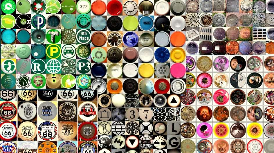 Collage-cirkels online puzzel