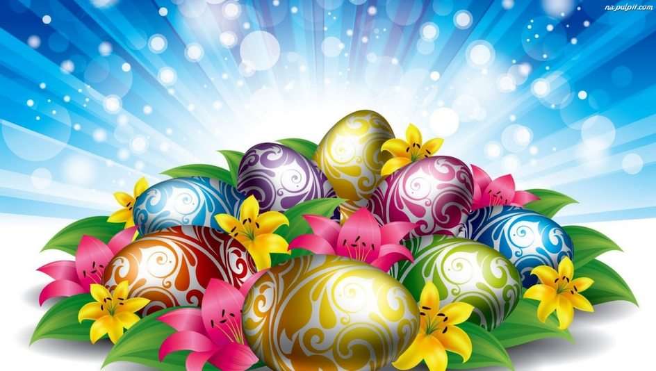 Easter puzzle online from photo