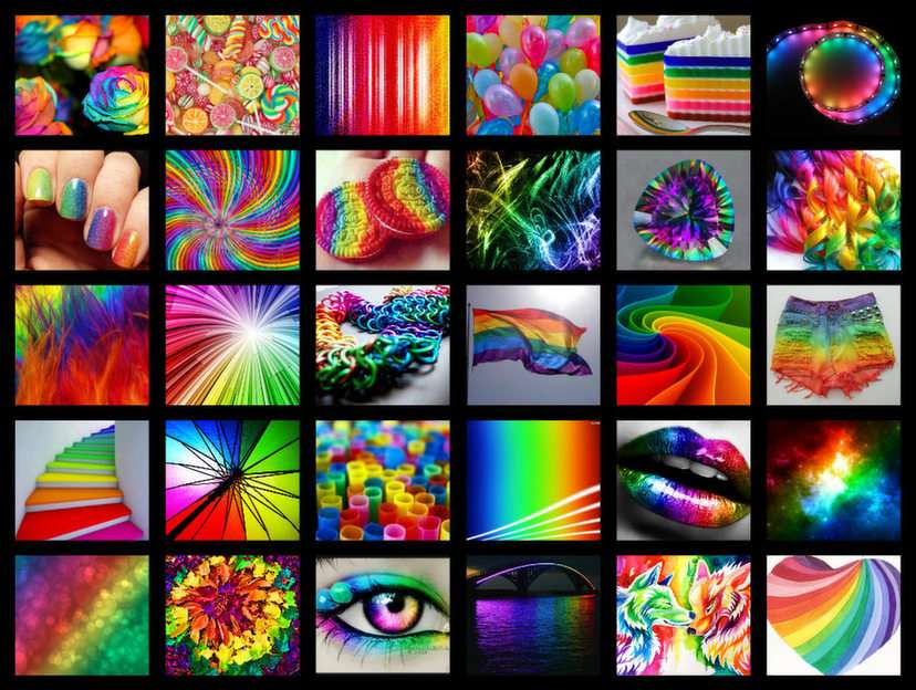 Regenbogen Online-Puzzle vom Foto