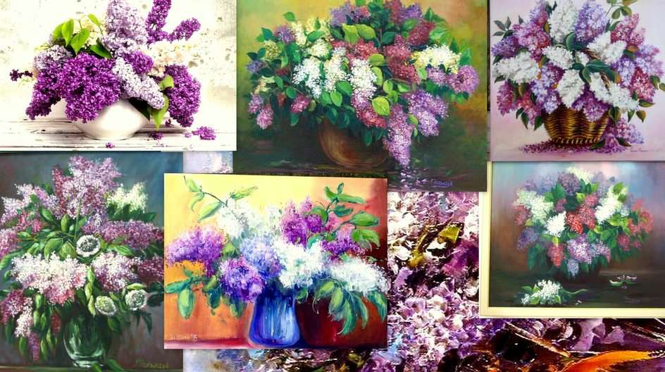 Collage floral rompecabezas en línea
