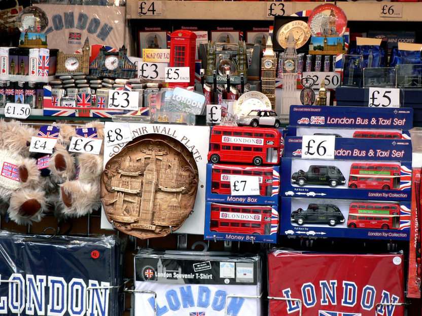 Londoni ajándéktárgyak online puzzle