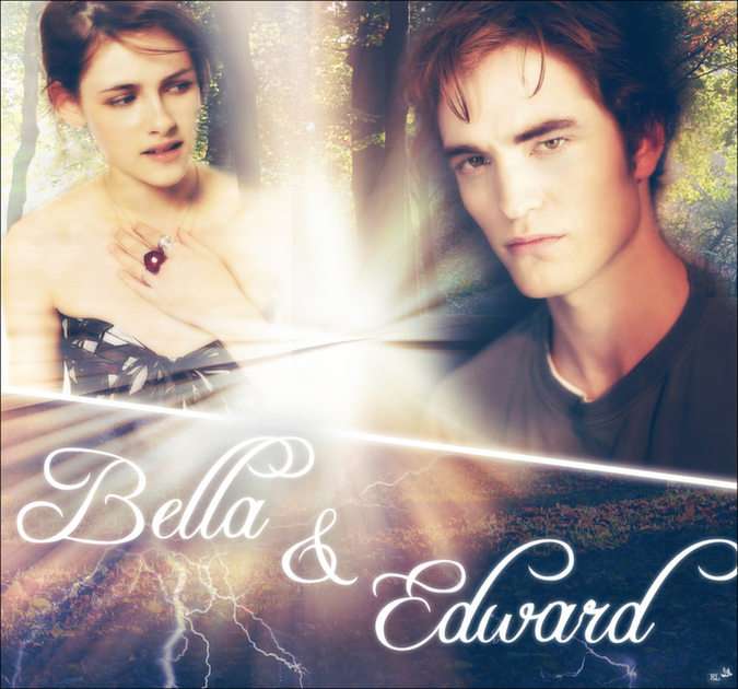 Bella și Edward puzzle online din fotografie