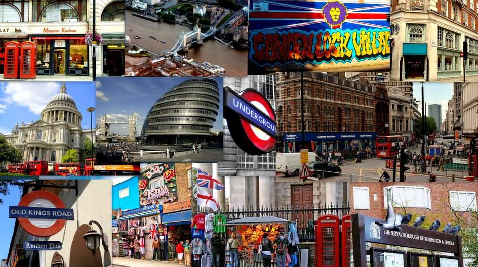 Londoner Collage Online-Puzzle vom Foto