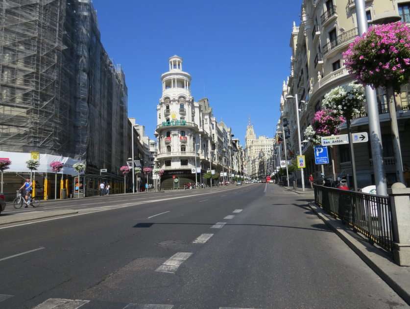 Calle Gran Via pussel online från foto