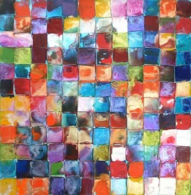 Rainbow mosaic_11 puzzle online from photo