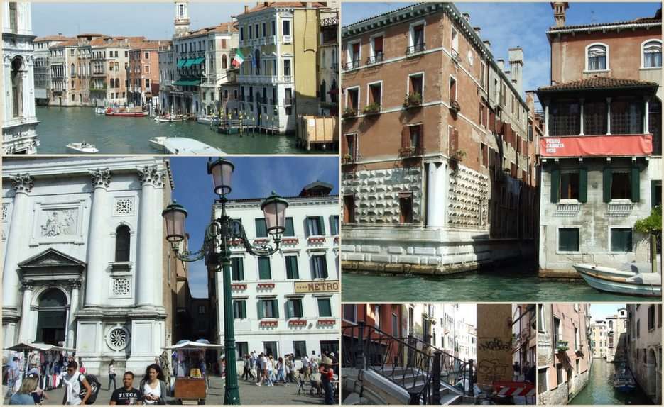 Venetiaanse collage -1 puzzel online van foto