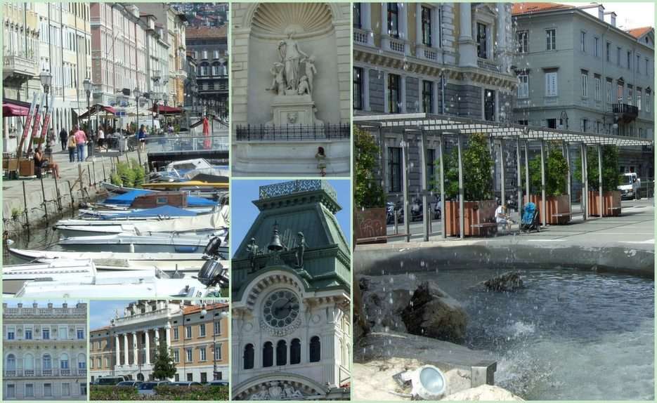 Trieste - collage 3 pussel online från foto