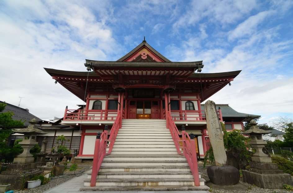 Japonská chrámová skládačka online puzzle