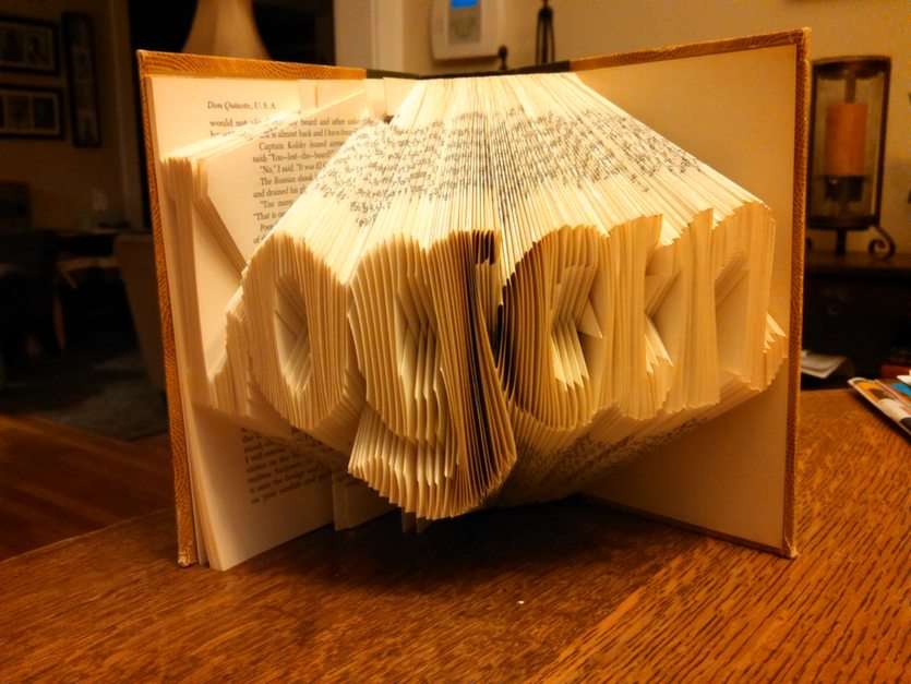 Book Folding puzzle online from photo