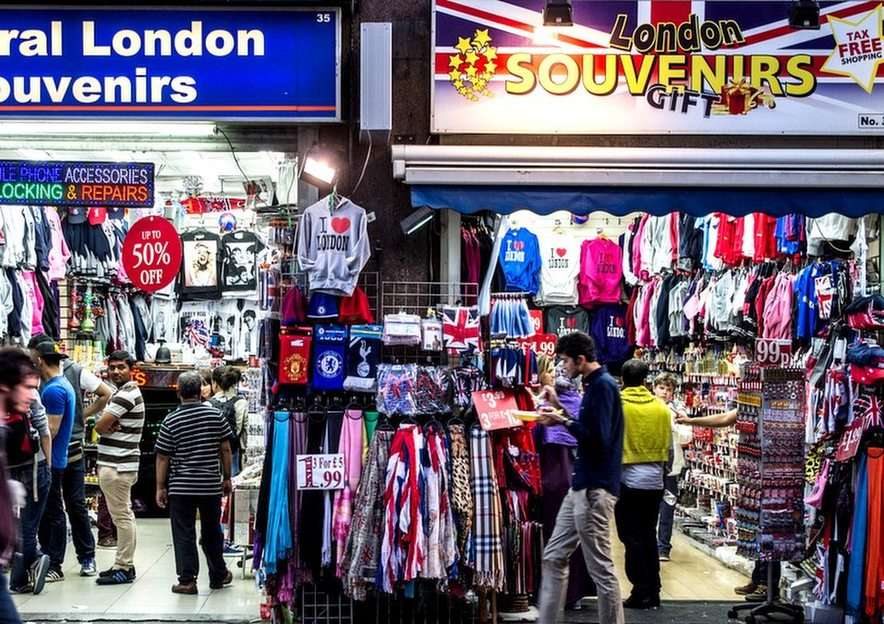 London - souvenirer pussel online från foto