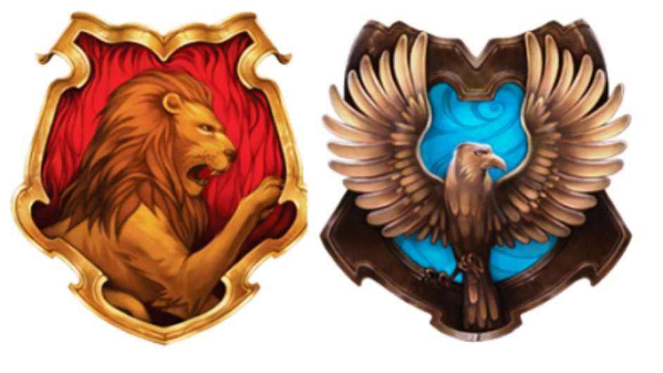 Ravenclaw and Gryffindor puzzle online from photo