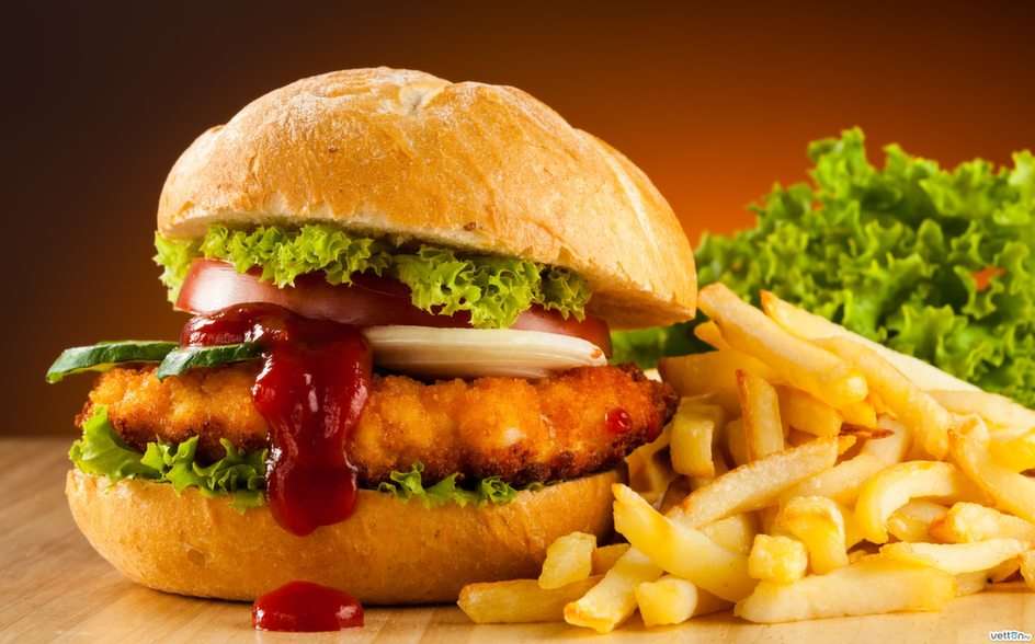 Pussel - Burger pussel online från foto