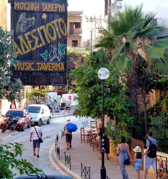 Street-Chania i Grekland pussel online från foto