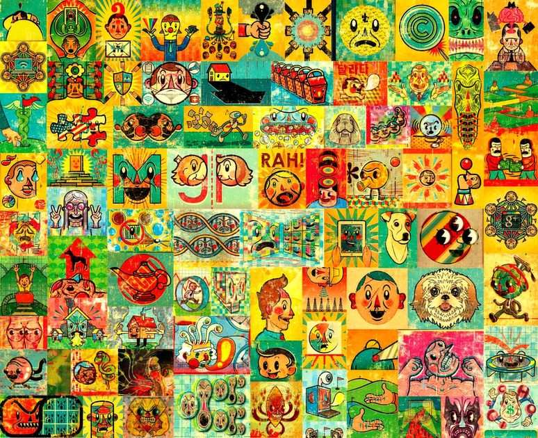 Collage-extreem online puzzel