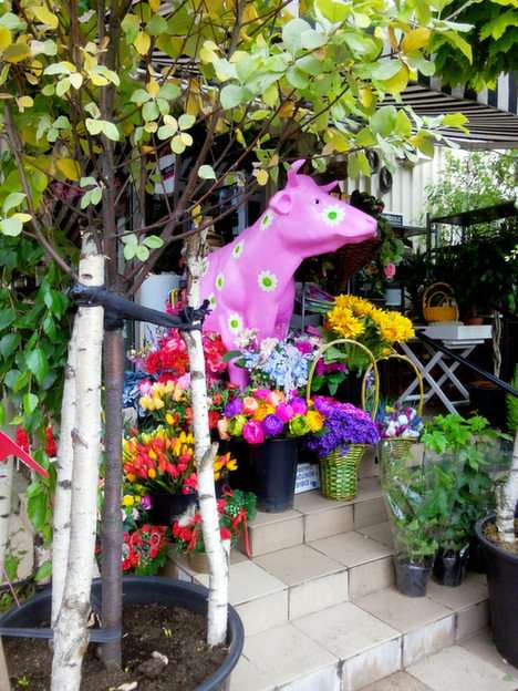 blomsterhandlare pussel online från foto