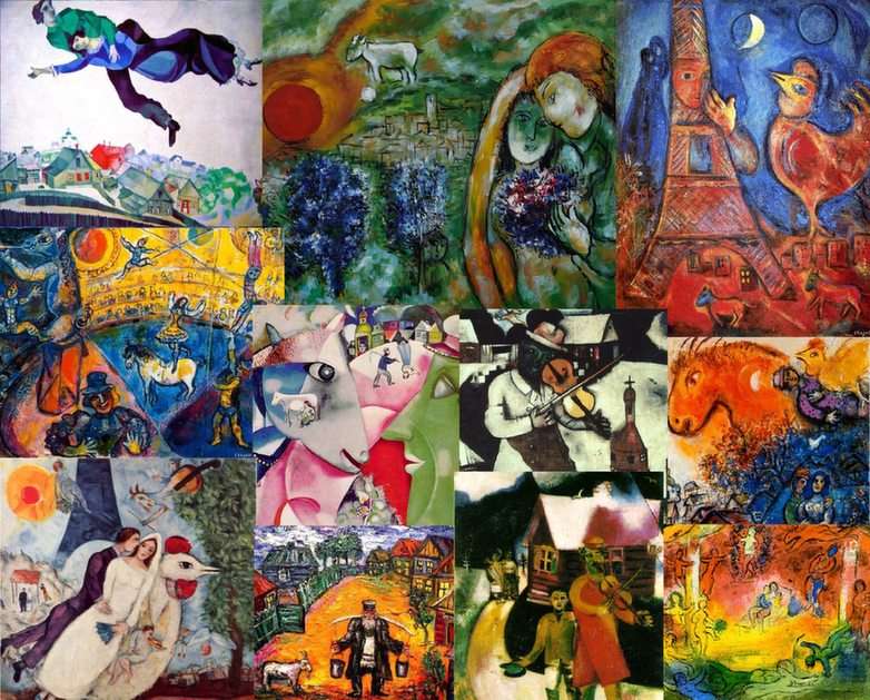 målningens historia _02_ Marc Chagall pussel online från foto