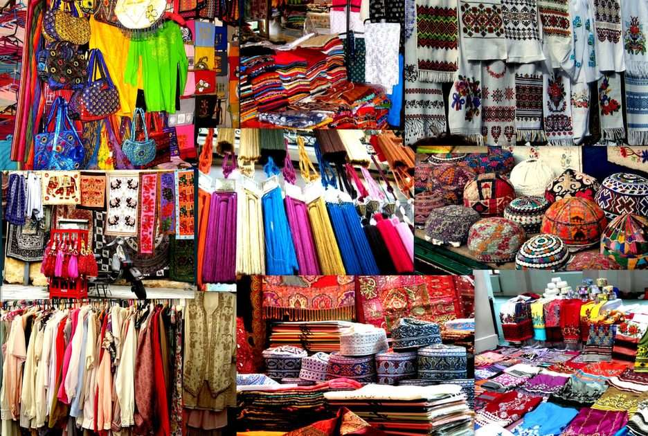 Exotic bazaars puzzle online from photo