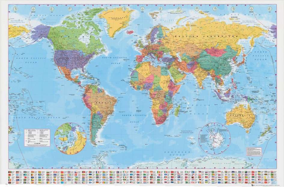 Mapa mundial puzzle online a partir de fotografia