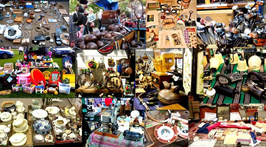 Car boot-collage online puzzle