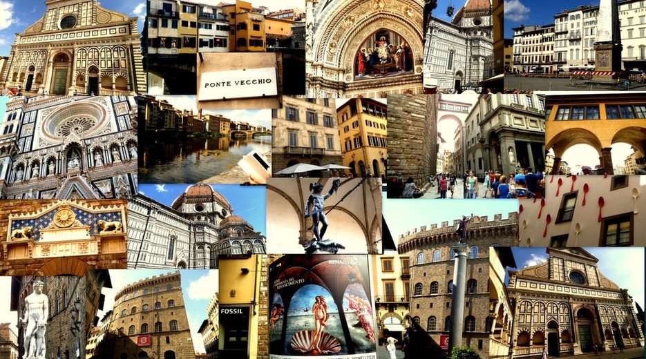 Florens-collage pussel online från foto