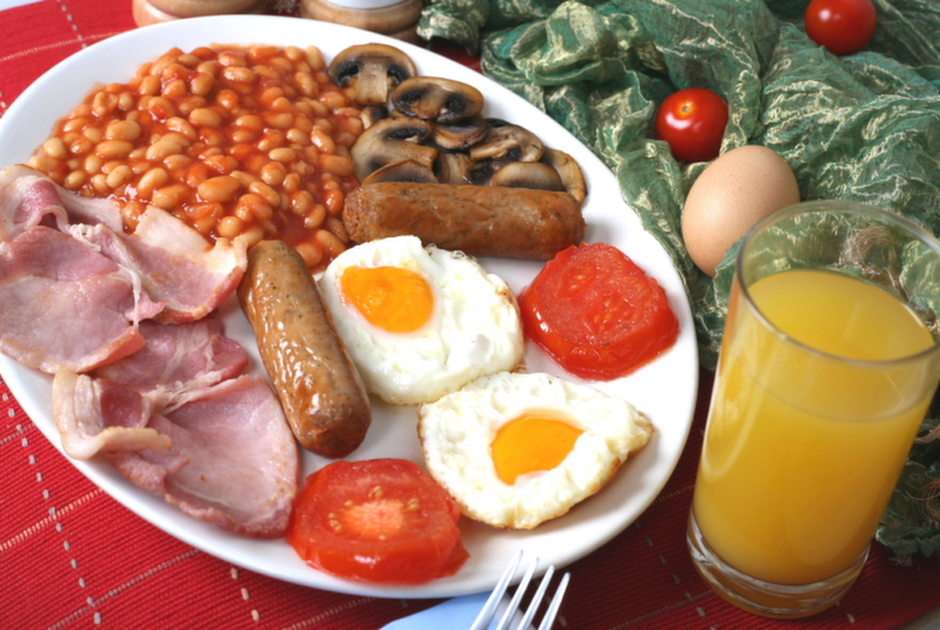 la colazione inglese puzzel online van foto