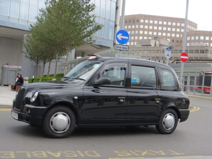 Londoner Taxi Online-Puzzle vom Foto