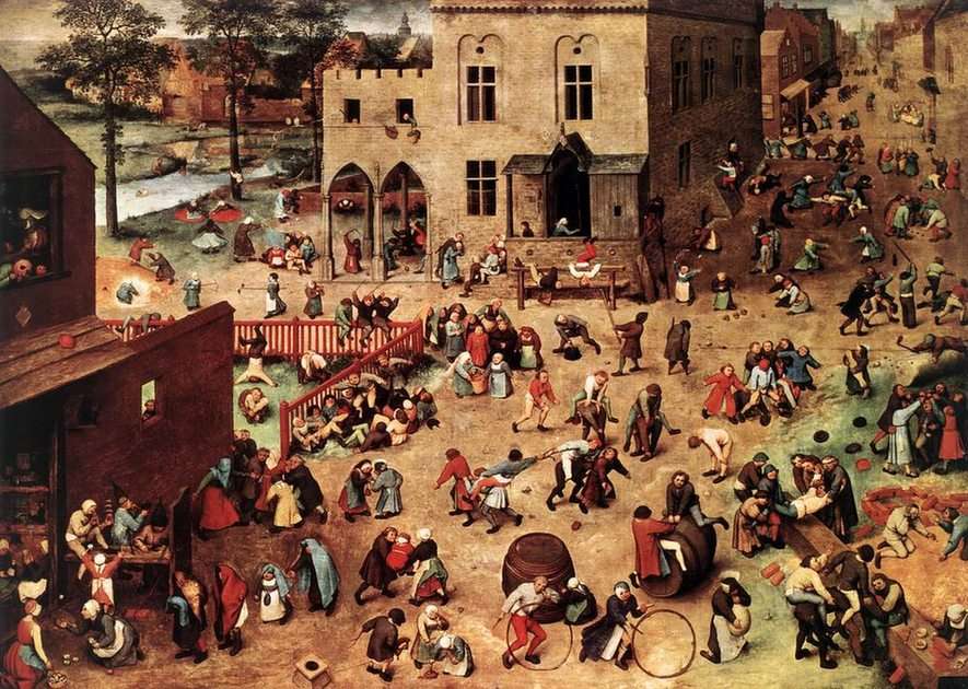 målning av P. Bruegel Pussel online