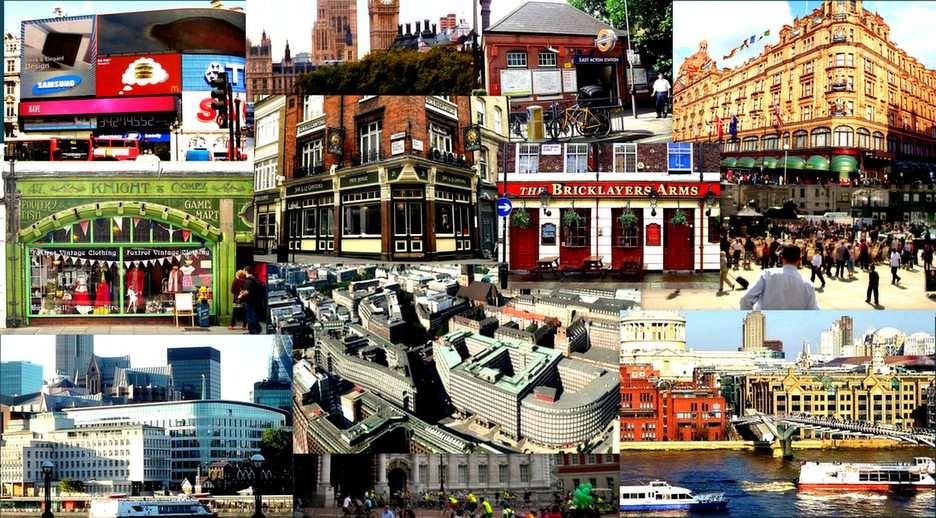 Londen collage online puzzel