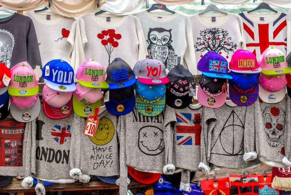 Прилавок лондонского рынка пазл онлайн из фото