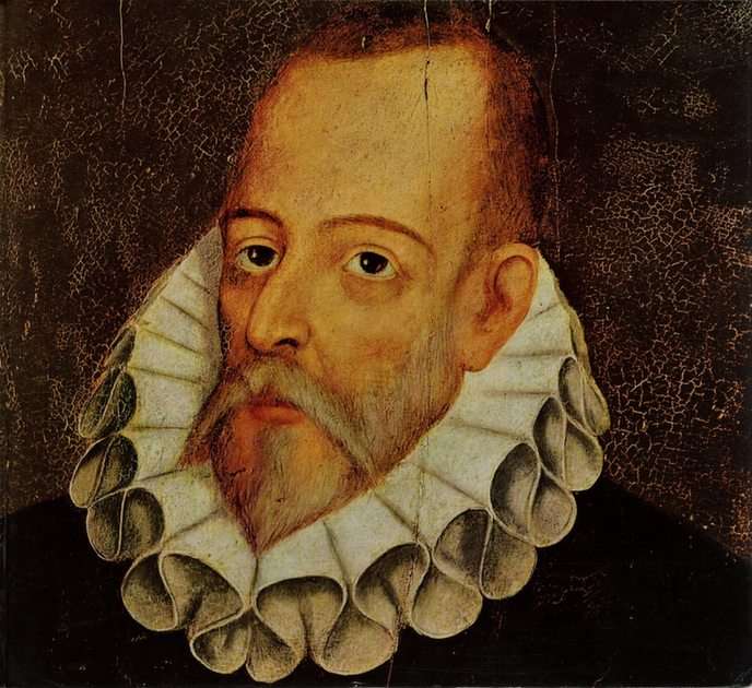 Miguel de Cervantes Saavedra pussel online från foto