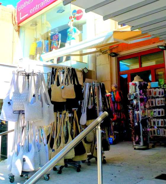 Store in Platanias - Greece puzzle online from photo