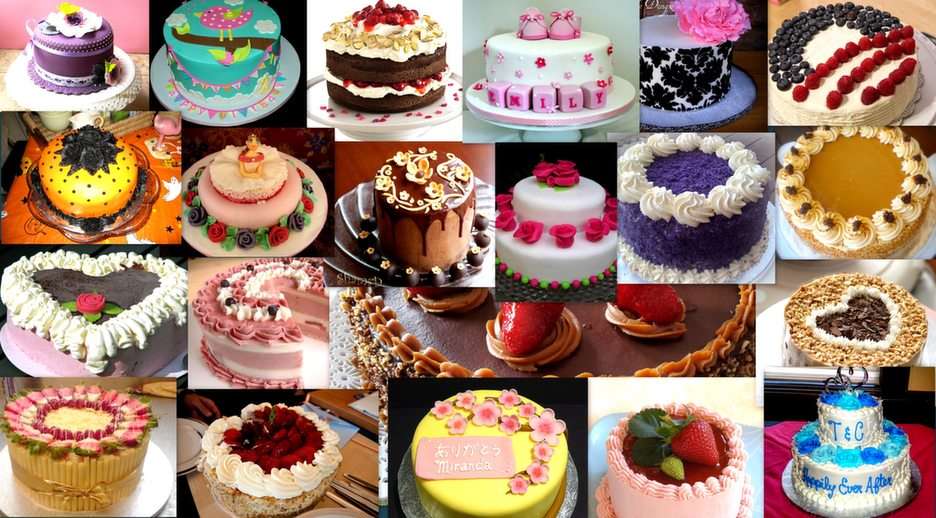 Sweets-cakes puzzle online from photo