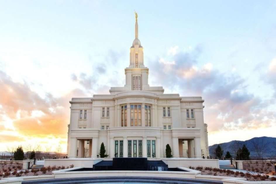 Payson Temple puzzle online from photo