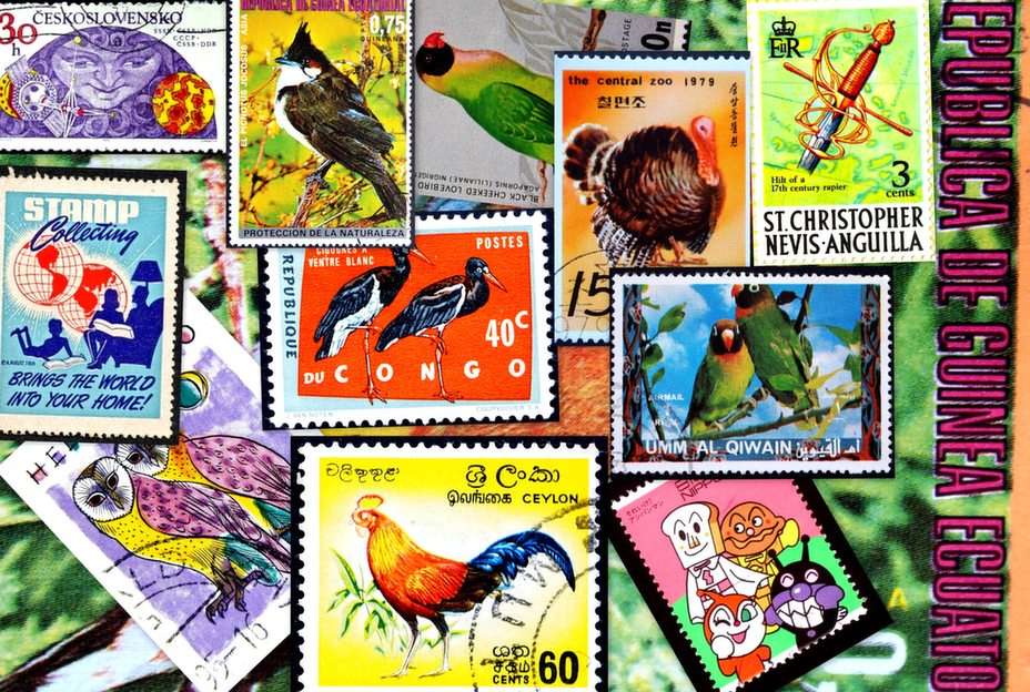 Postzegels puzzel van foto