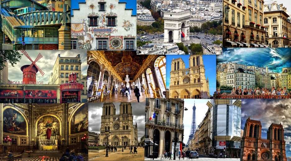 Párizs-kollázs online puzzle
