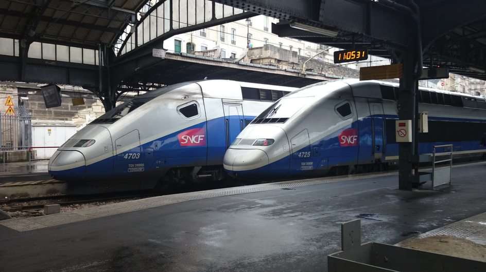 TGV auf dem Gare de L'Est Online-Puzzle