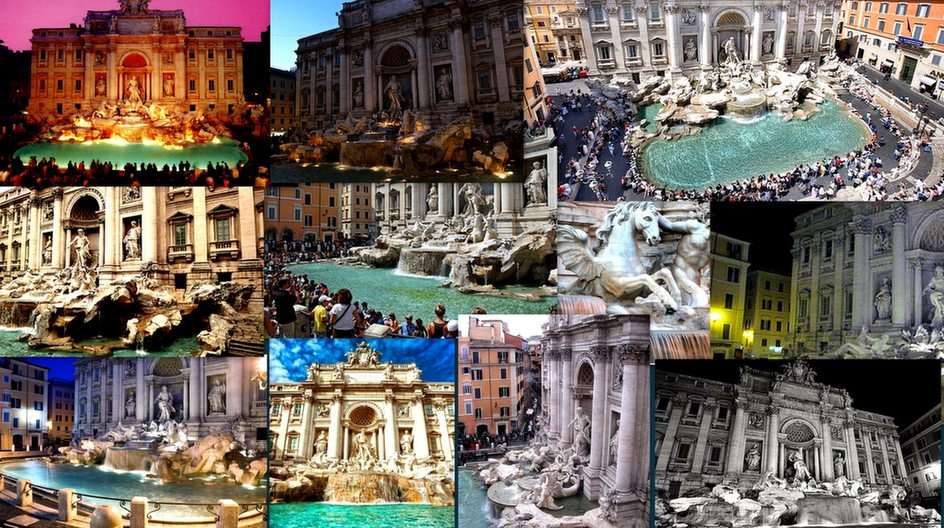 Colagem de Roma puzzle online a partir de fotografia