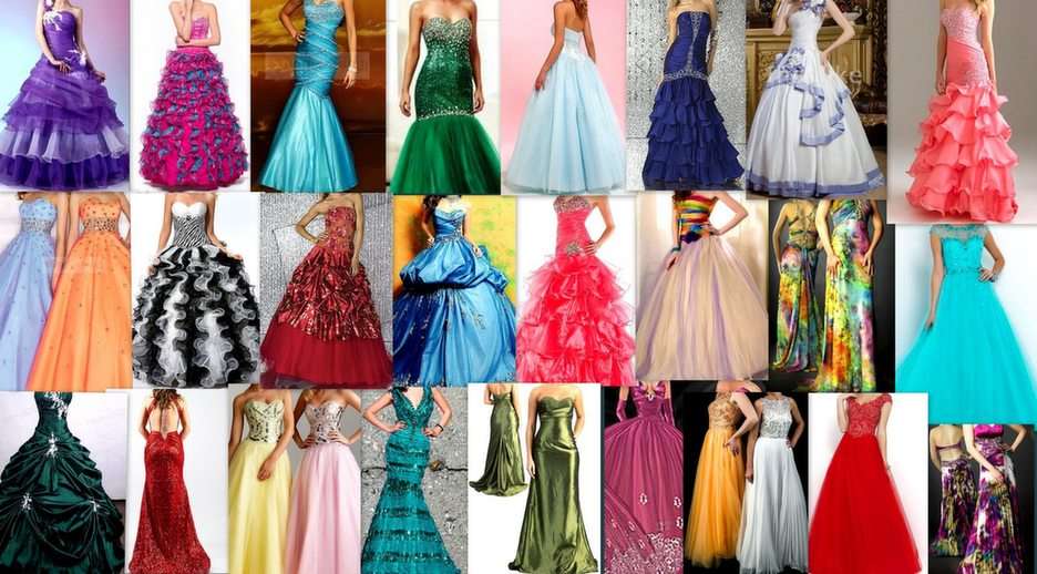 Prom dresses 2 puzzle online from photo