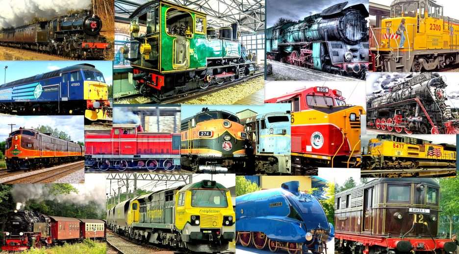 Lokomotiven Online-Puzzle vom Foto