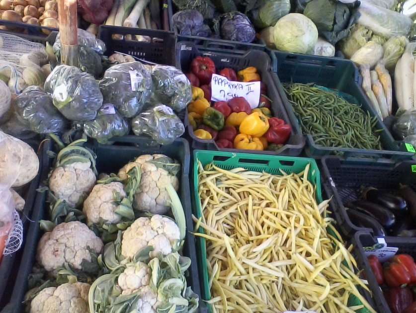 Läckra grönsaker Pussel online