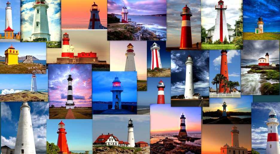 Lighthouses puzzle online from photo