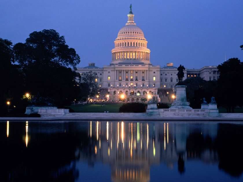 Washington DC Capitol pussel online från foto