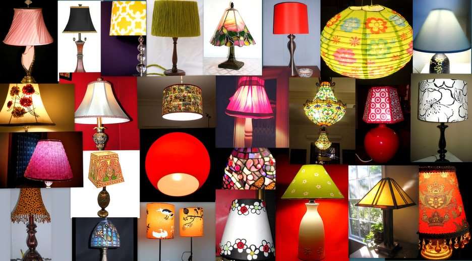 Lámpaernyők ... online puzzle