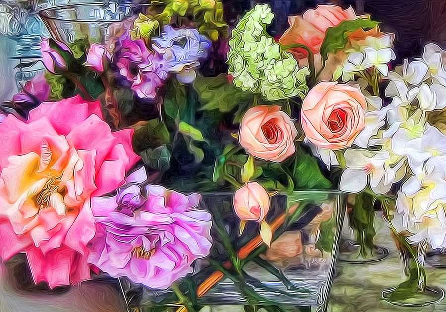 Flores puzzle online a partir de fotografia